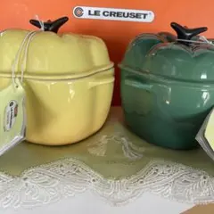 ル・クルーゼ　パプリカ　グリーン 廃盤品含】ル・クルーゼ ミニココット 5点セット フルーツ＆ベジ