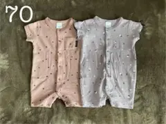 Milkiss ミルキス ベビー服 半袖カバーオール 70
