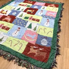 ラグマット カーペット 輸入雑貨 クリスマス柄121×129cm