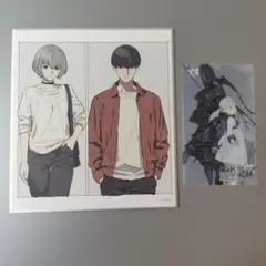 ニーア展 消セナイ記憶 入場特典クリアカード ミニ色紙 セット NieR