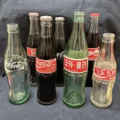 コカコーラ　空瓶　ビン　海外　外国　アンティーク　7本セット