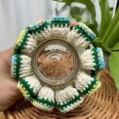 カラフルフリルシュシュ チャーム付きW-4