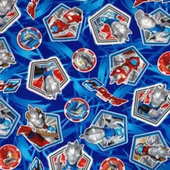 ウルトラマンZ　オックス生地　1メートル　青