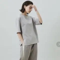 プルミエアロンディスモン　クリアーコットンオーバーサイズTシャツ