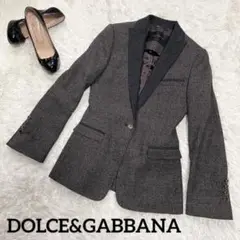 【DOLCEu0026GABBANA】ドルガバ 未使用 チェック ジャケット