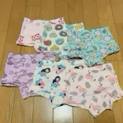 女児 ショーツ 6枚セットボクサー パンツ 綿100%　柔らかい　90サイズ