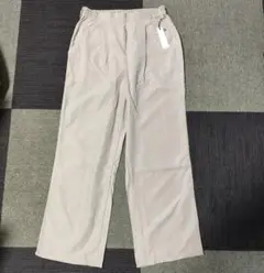 ピーチスキンセミワイドパンツ ベージュ