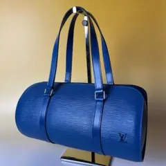 LOUIS VUITTON 美品 青 エピ スフロ ハンドバッグ ヴィトン