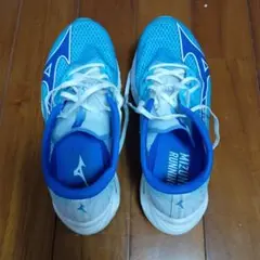 Mizuno ランニングシューズ 青/白　25.0cm