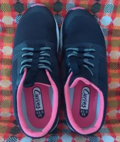 Cainers ブラック/ピンク スニーカー 23.5 EE
