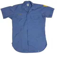 60s unitag ワークシャツ マチ付き vintage ワッペン M