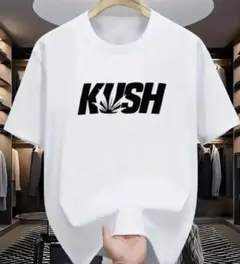 KUSH ホワイトTシャツ　サイズL ドライ素材