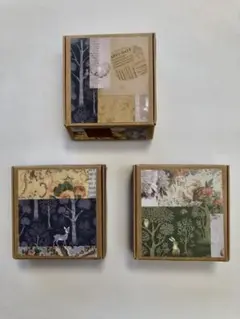 ハンドメイド　コラージュBOX(3個セット)
