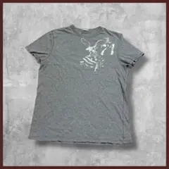 US古着 AMERICAN EAGLE 両面プリントTシャツ グレー XLサイズ