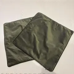 H&M home オリーブグリーン クッションカバー 2枚セット