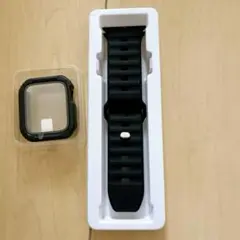 アップルウォッチベルト保護カバー ブラック