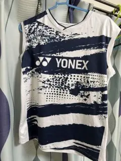 YONEX ノースリーブシャツ ホワイト/ネイビー