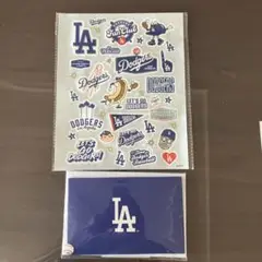 ☆非売品☆ロサンゼルス・ドジャース ステッカー&ぺーパークラスト