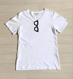 MANIERA ＊ホワイト Vネック Tシャツ ＊サイズ2