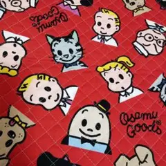 Osamu Goods 　キルティング　生地　ハギレ　レトロ　原田おさむ　レア