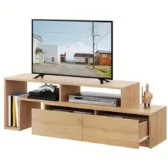 WLIVE テレビ台 テレビボード 耐荷重60kg 　色：ライトオーク