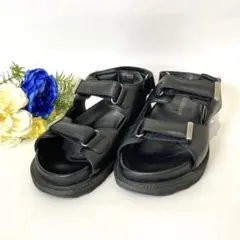 カミナンド　CAMINANDO ブラック ストラップ サンダル　6
