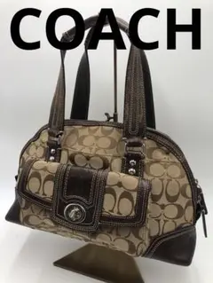 COACH ブランド ブラウン ハンドバッグ お洒落 レディース