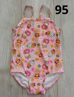 アンパンマン　ベビー水着　ピンク