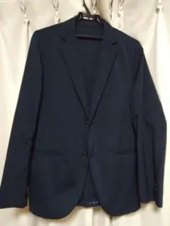 UNIQLO◆感動ジャケット/L/ポリエステル/NAVY/311-405194