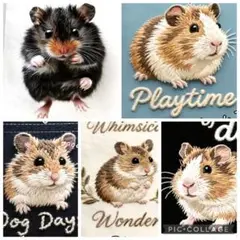 1つ1280円♥新品♥ハムスターエコバッグトートバッグ♥在庫各1点ずつのみ!!