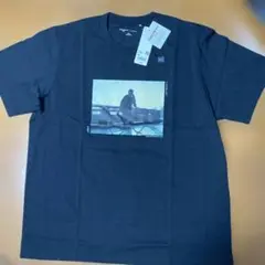 【新品未使用】ユニクロ　役所広司黒 Tシャツ 自転車プリントXX L④