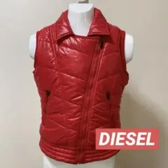 ディーゼル DIESEL ナイロン製ベスト RED レディース