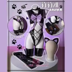 キャットエナメルセーラーレオタード Huohuajia