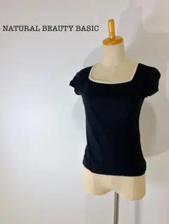 ナチュラルビューティーベーシック ブラック Tシャツ M