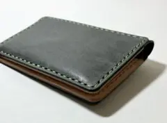 試作品　ロロマ　国産　ヌメ革　レザー　牛革　本革　革　カードケース　名刺入れ