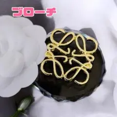ブローチ　アナグ　花　ゴールド　コ韓国　セレモニー　ノーブランド