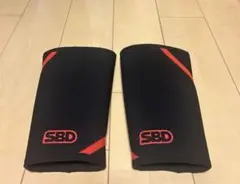 SBD パワーリフティングニースリーブ M 黒 赤
