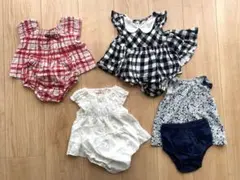 【4点セット】ベビー服 女の子 70〜80cm 夏服 セパレート