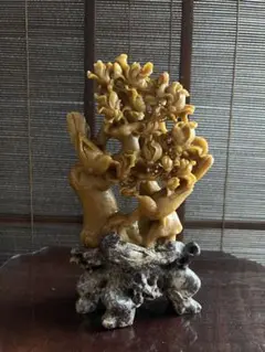 中国.寿山石.雕刻 年代物
