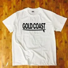 サーフ Tシャツ GOLD COAST オーストラリア ホワイト 綿100 L