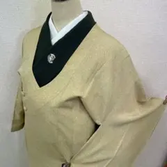 未使用 正絹 八千代襟ロングコート ぼかし霰柄