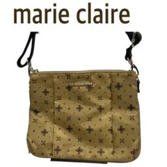 【極美品】マリクレール 2WAY ショルダーバッグ ベージュ 拡張可