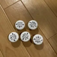 取って ノブ 陶器 引き出し タンス棚 5個入り