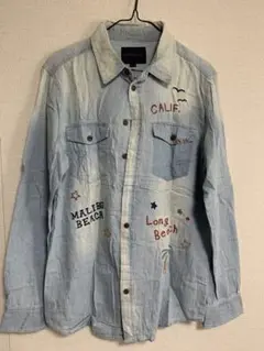 ANTI BALLISTIC ライトブルーデニムシャツ M