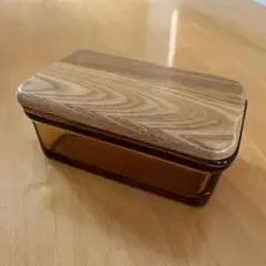 廃盤品 LIVEJOY リブジョイ バターケース 新品 No.9994「LEC〈リブジョイ〉バターケース：アンバー×ナチュラル
