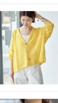 値下げ‼️ 美品　Spick and SPAN べーパーヤーンカーディガン