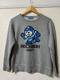 ロックマン　長袖スウェット　Mサイズ