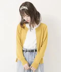 【新品未開封】ガンガンカーディガン　接触冷感　イエロー　黄色