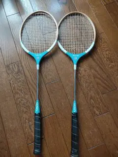 レトロ 木製 GOSEN バドミントン ラケット RB-10 Falcon 2本