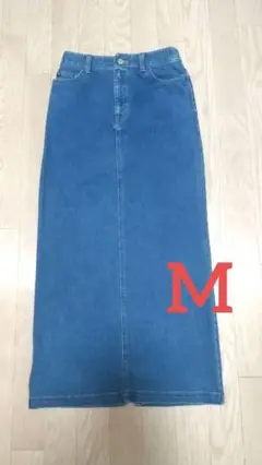 デニム タイトスカート 後ろスリット